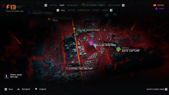 Captura de pantalla del juego CyberCorp