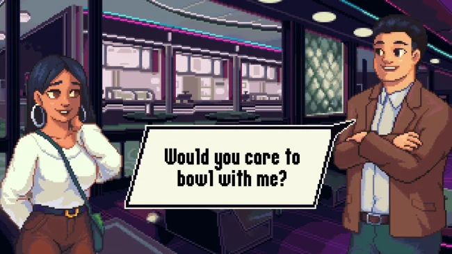 Captura de pantalla del juego Date Night Bowling