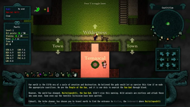 Captura de pantalla del juego Dawn of the Mexica