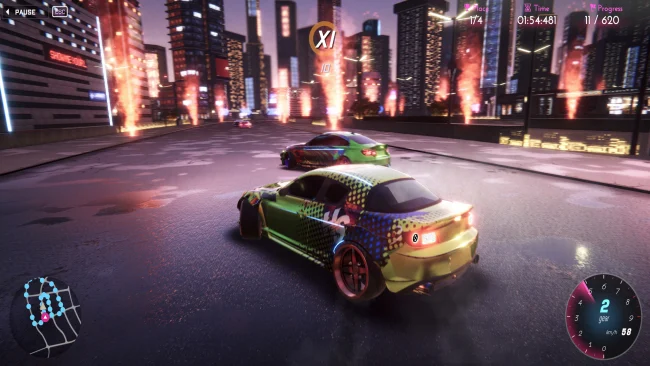 CrashMetal – Captura de tela do jogo Cyberpunk