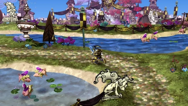 Captura de pantalla del juego de la trilogía Deathspank