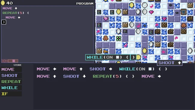 Le code a un prix Capture d'écran du jeu