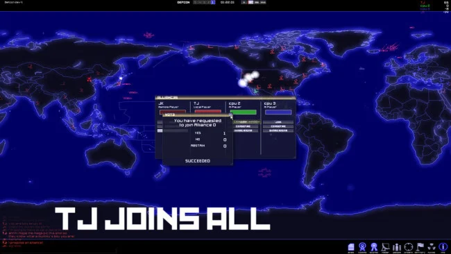 Captura de pantalla del juego DEFCON