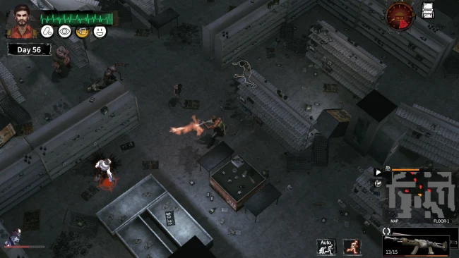 Entrega del dolor: captura de pantalla del juego de supervivencia