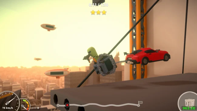 Captura de pantalla del juego de entrega imposible