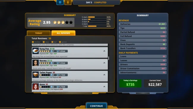 Captura de pantalla del juego Delivery INC