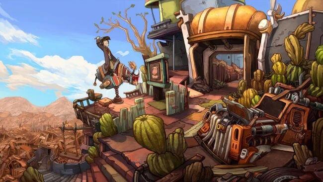 Captura de pantalla del juego Deponia