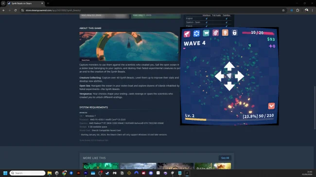 Captura de pantalla del juego Desktop Defender
