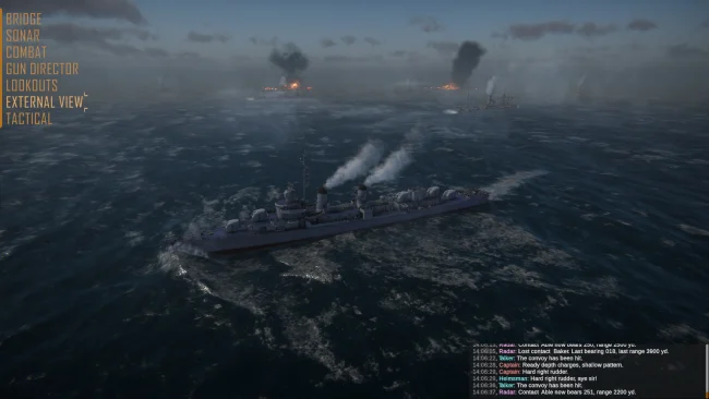 Captura de pantalla del juego Destroyer: U-Boat Hunter