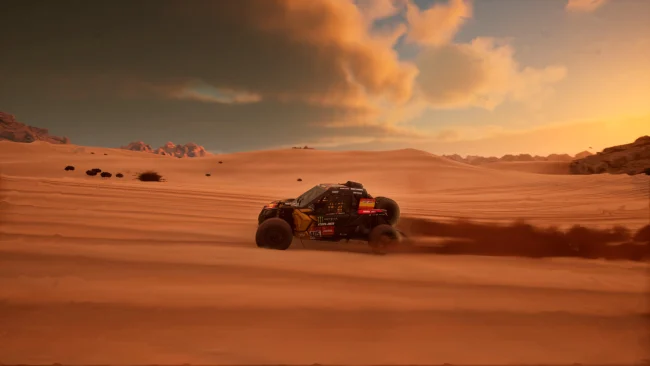 Captura de tela do jogo do Dakar Desert Rally