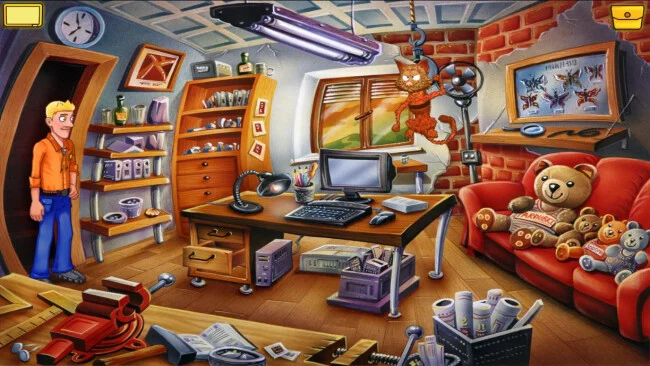 Detective Hayseed – Captura de pantalla del juego de Hollywood