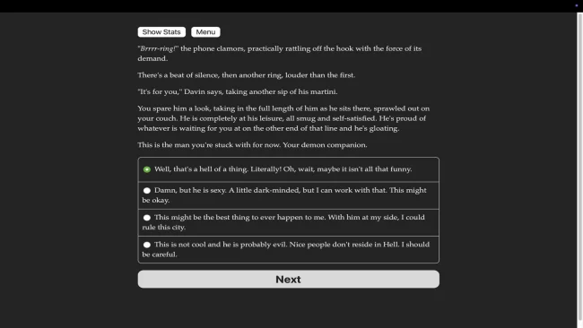 Captura de pantalla del juego Devil on Your Shoulder