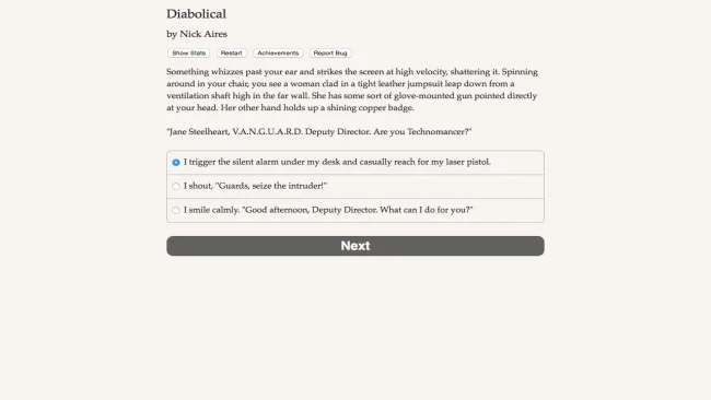 Captura de pantalla del juego malvado