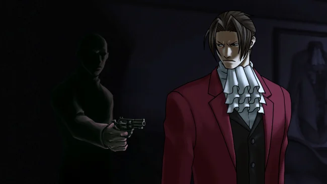 Captura de tela do jogo da coleção Ace Attorney Investigations