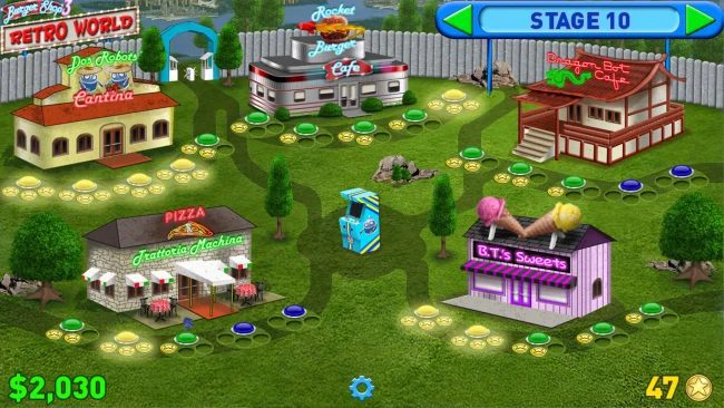 Burger dükkanının PC ekran görüntüsü