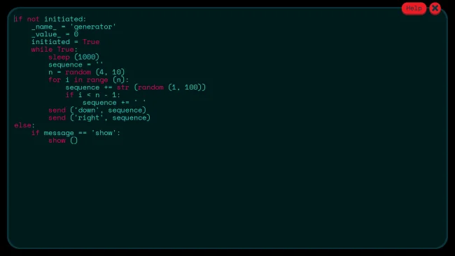 Captura de tela do jogo Code World