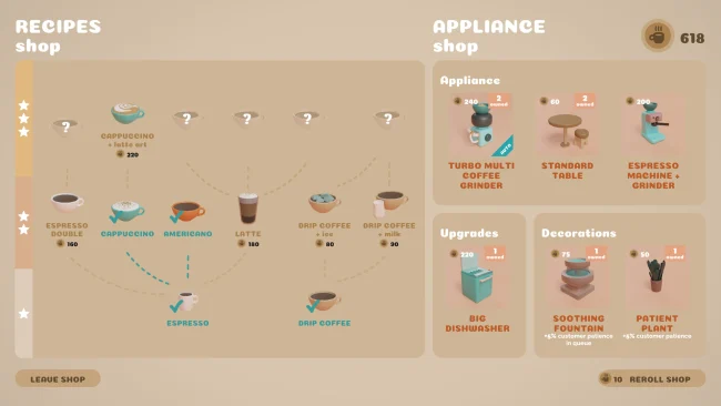 Coffee Caravan game screenshot